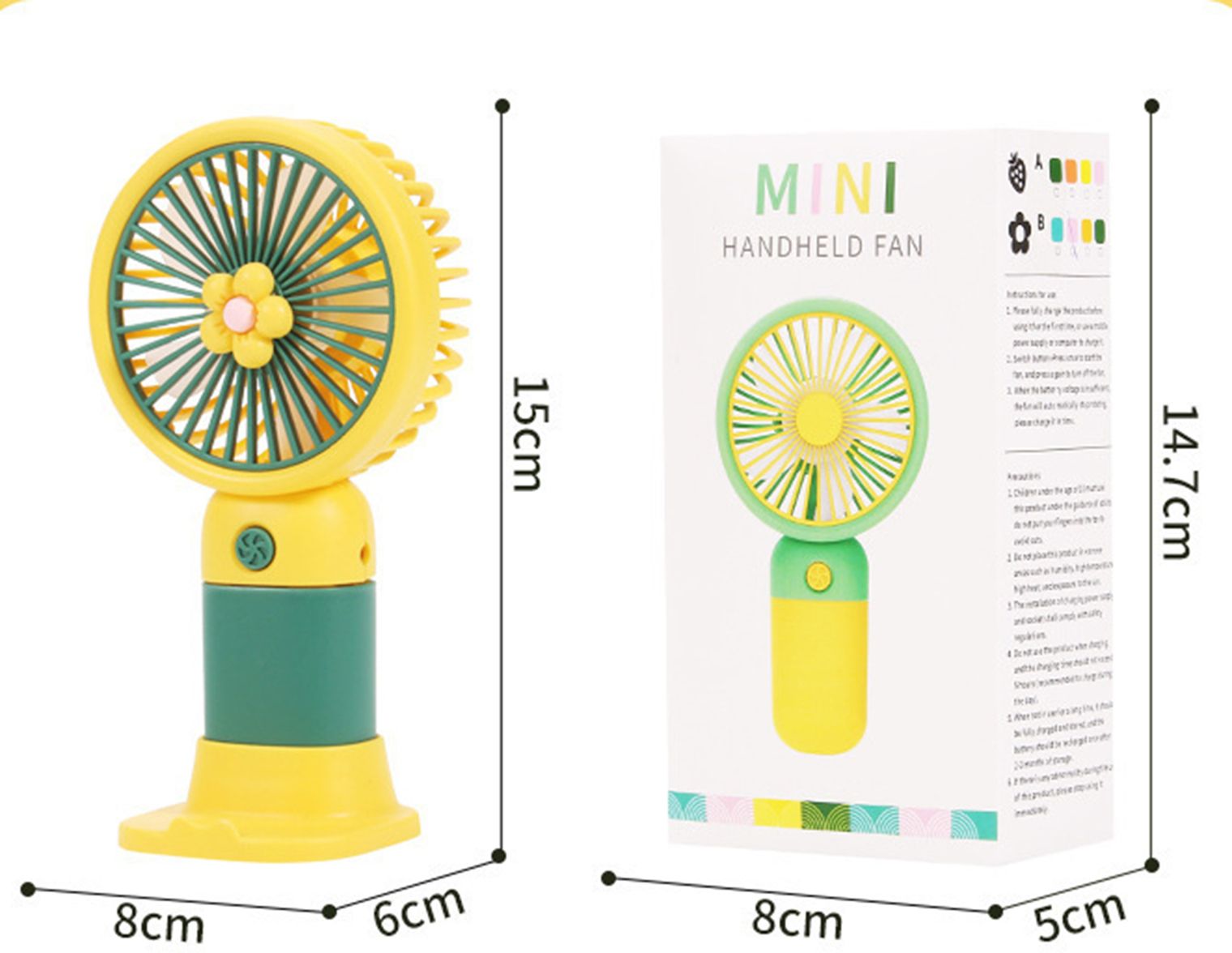 Wilo Rechargeable Mini Cute Handheld USB Fan-image-39