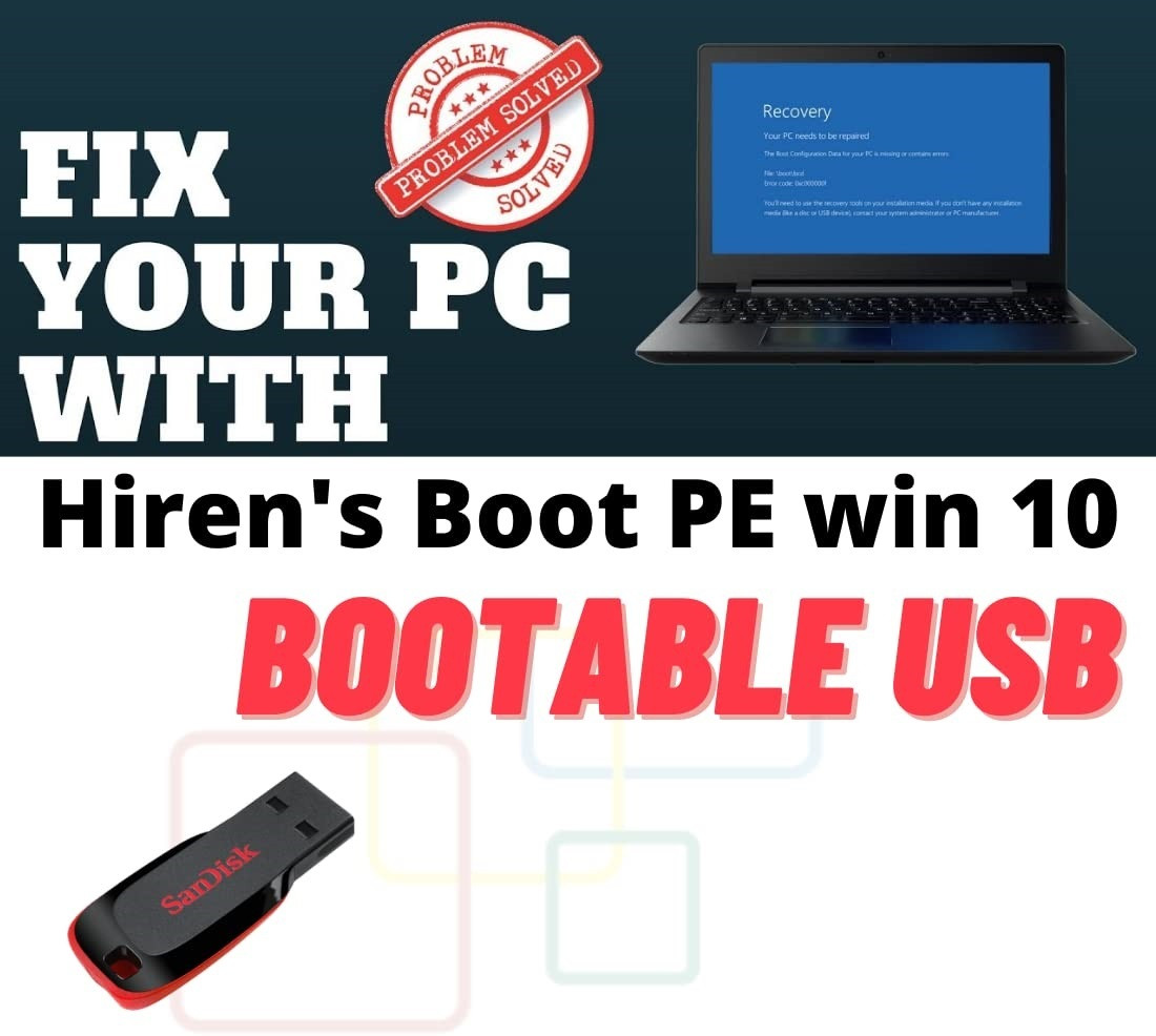 TekyMeky Hirens Boot CD Tool to Fix Repair All PC Problems Version with 32 GB image 1