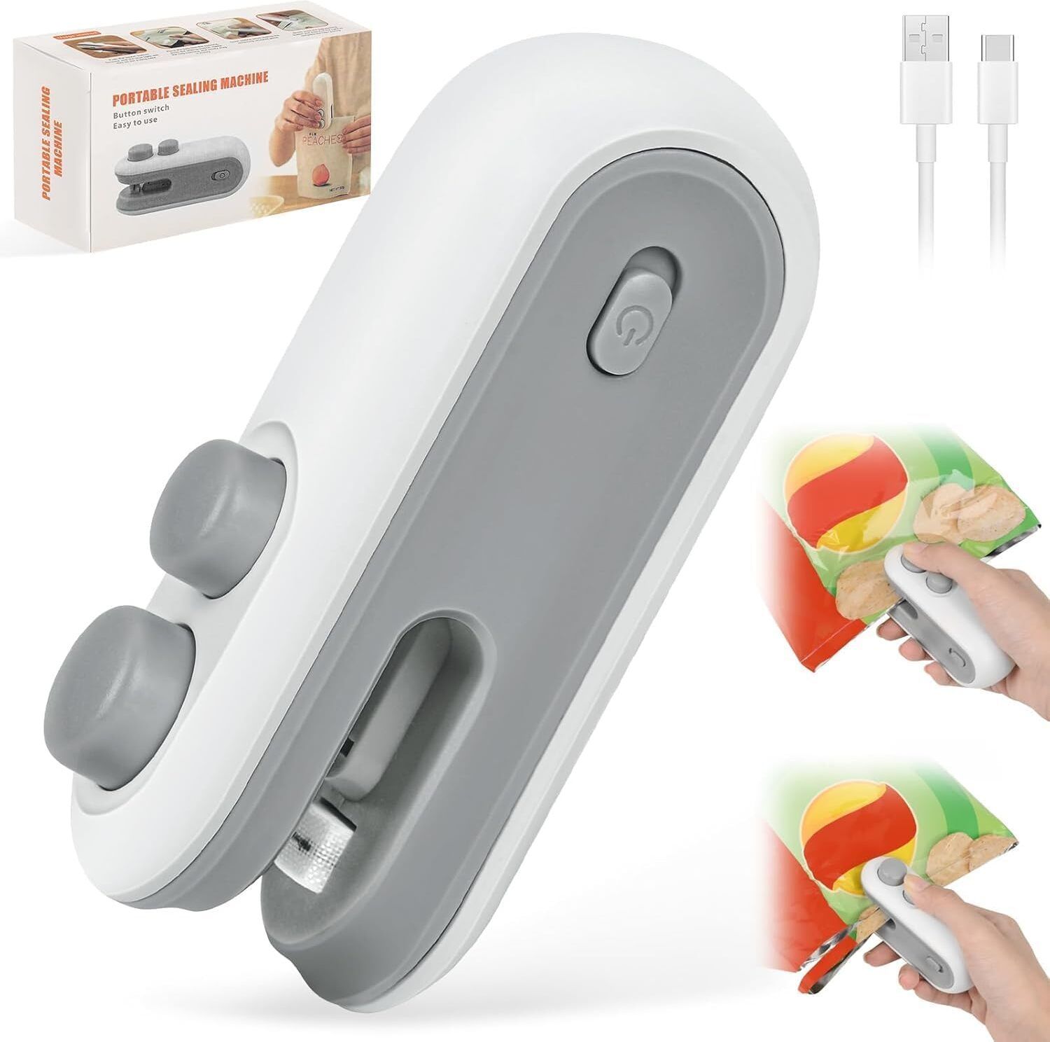 Mini Sealing Machine Packet Sealer for Food Snacks Fresh Storage Plastic Hand Held Heat Sealer-image-43
