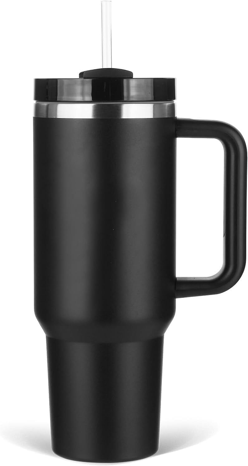 kevriz Tumbler Hot and Cold with Handle and Lid Double Insulated for Gym, Travelling - Stainless Steel Tumbler-picture-21