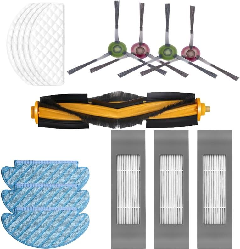 finehepa Replacement Full Kit Compatible with Ecovacs Deebot N10 OZMO T8 T9 PRO T9 AIVI Vacuum Maintenance Kit-picture-18