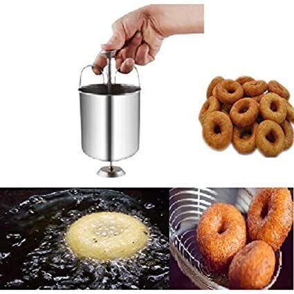 fitaza sdc Stainless Steel Medu Vada Maker Machine with Stand for Kitchen, Vada Maker-picture-17