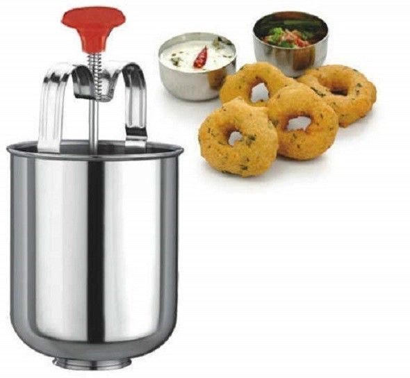 fitaza Stainless Steel Medu vada Machine, Mendu Vada Maker with Garlic Press Vada Maker-picture-13