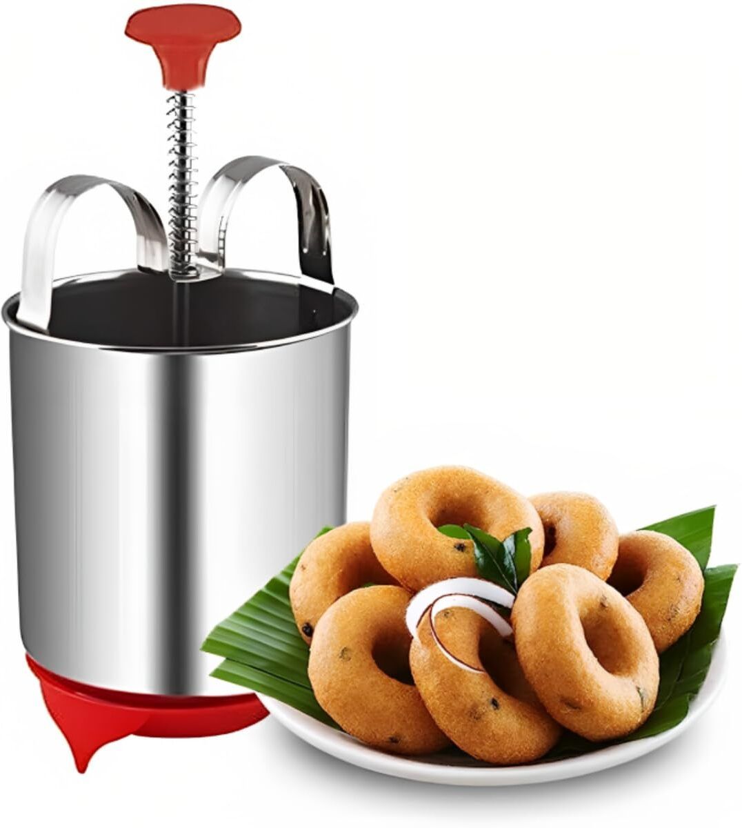Medu Vada Maker Stainless Steel Vada Maker Machine Donut Maker Kitchen Tool Vada Maker-image-8