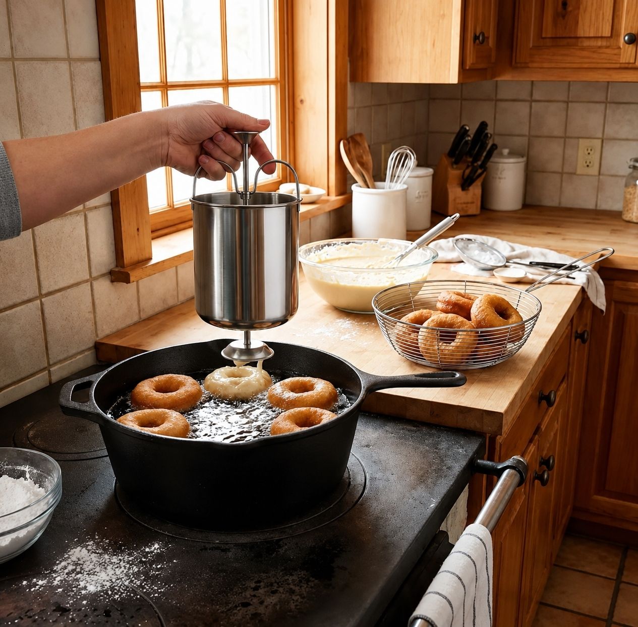sangeetha enterprises Perfect shape Vada maker with stand Vada Maker-picture-34