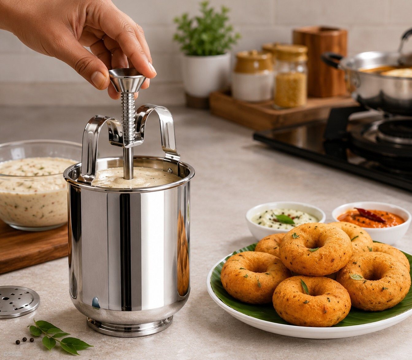 door_shop18 Stainless Steel Medu Vada And Donut Maker @DS169 Vada Maker-picture-13