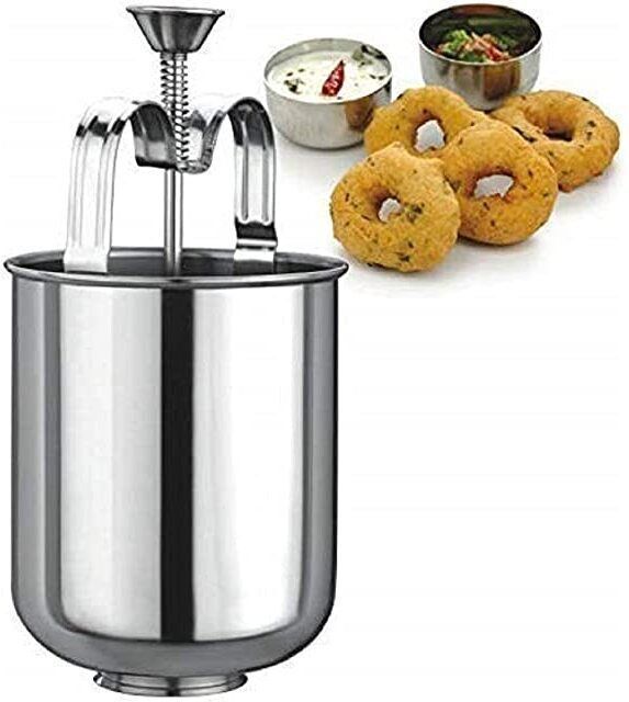 fitaza Stainless Steel Medu Vada And Donut Maker For Perfectly Shaped And Crispy Vada Maker-picture-26