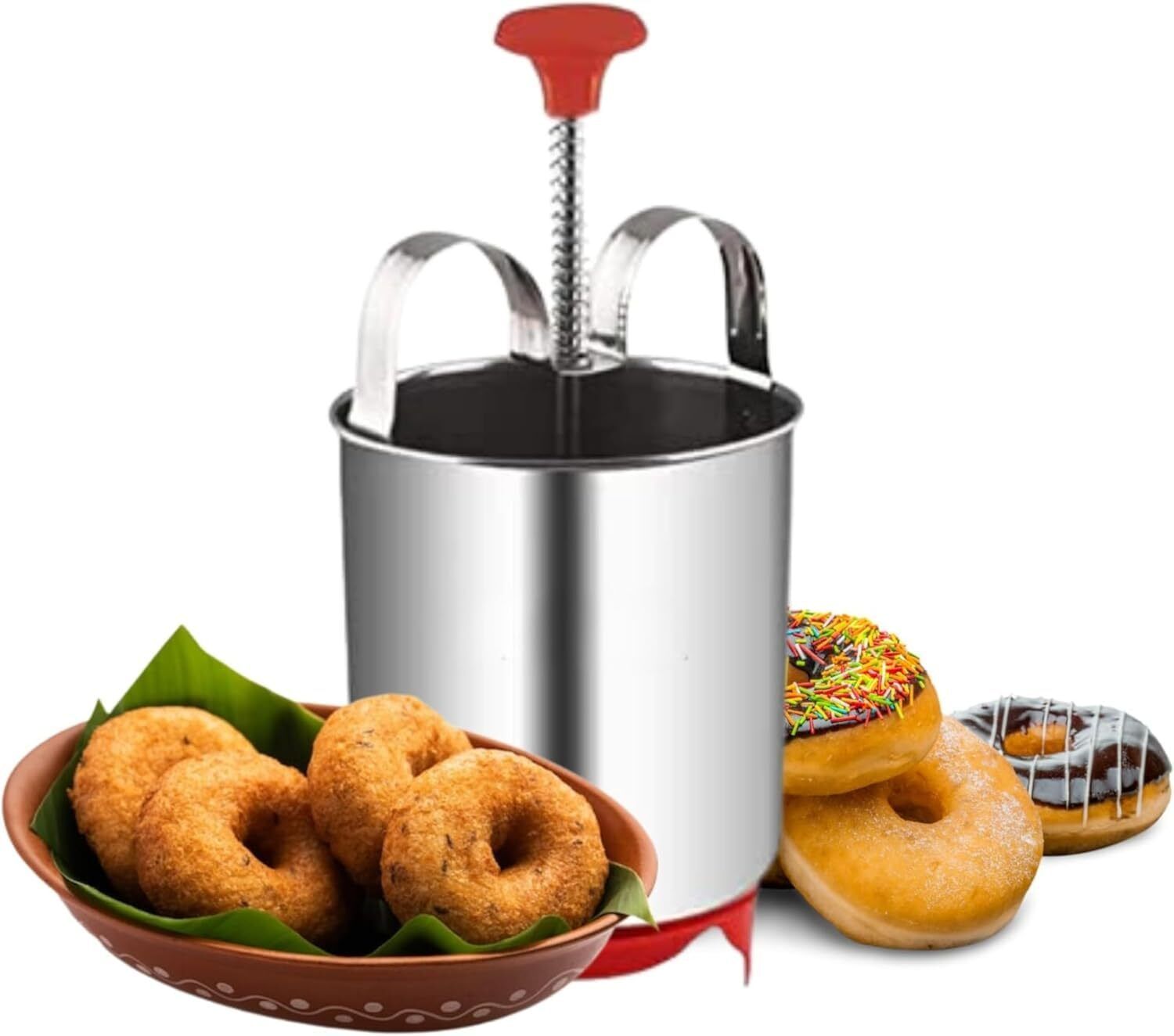 hunitihub Professional Grade Stainless Steel Mendu Vada Maker Vada Maker-picture-21