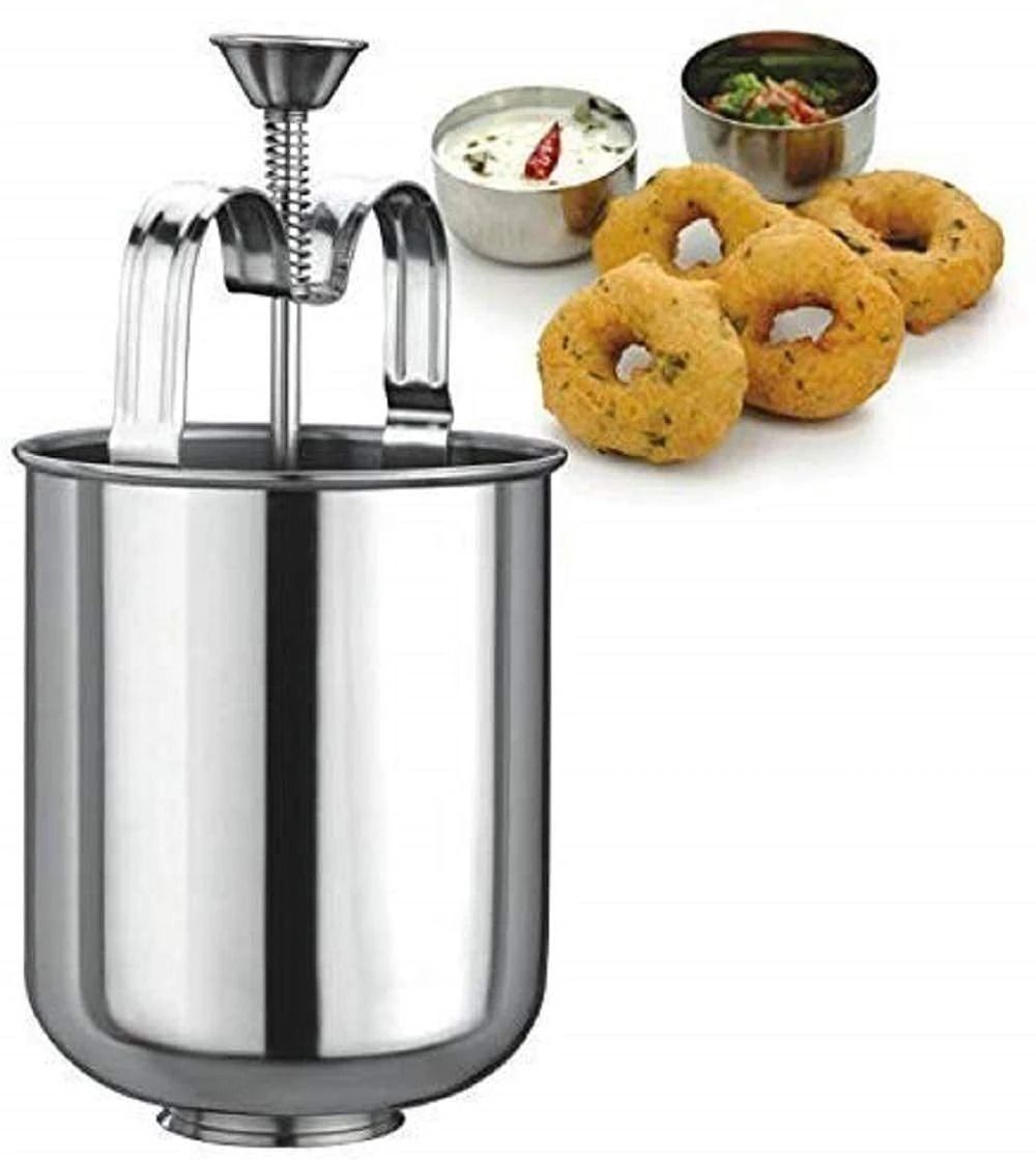 fitaza tainless Steel Menduvada Maker for Perfectly Shaped & Crispy Medu Vada Vada Maker-picture-33