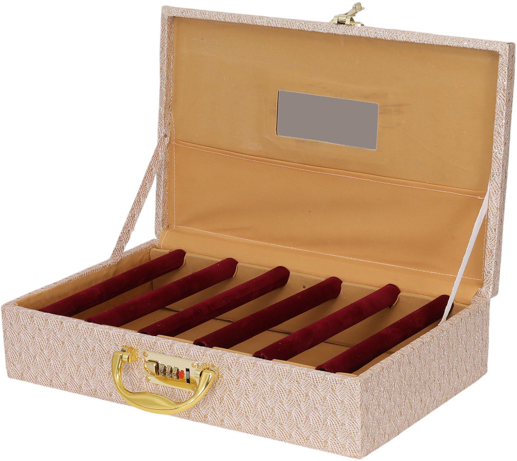 bangle box stylish 6-Rods Bangle Box: Elegant Storage for Your Precious Bangles" Vanity Box-image-23