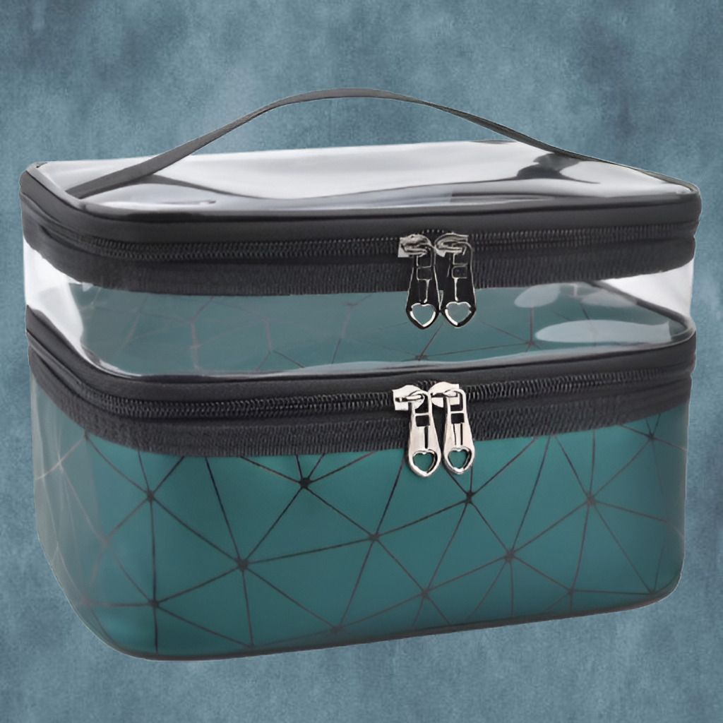 Multi Compartment Cosmetic Bag for Daily Essentials Cosmetic Bag Pouch for Girls Vanity Box-image-40