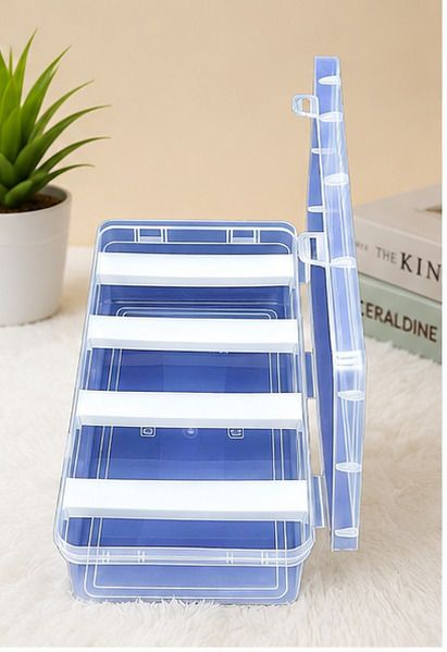 Plastic 4 Layer Storage Rack Organizer for Kitchen Bathroom and Office Chudi Organizer For Storage Vanity Box-image-13