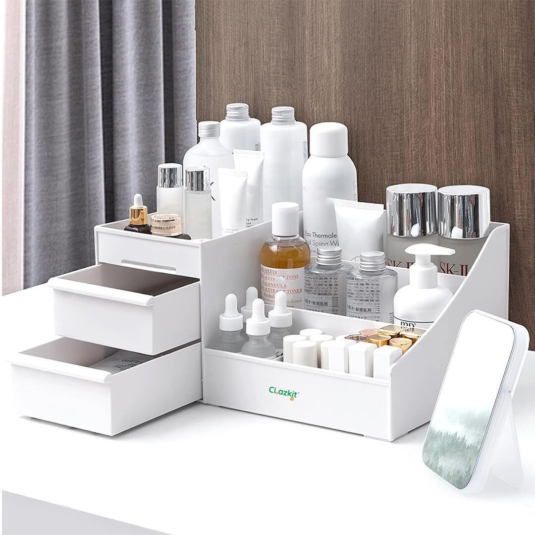 kavid Cosmetic Organizer Box with Drawers and Vanity Brush Holder Drawer Divider-picture-24