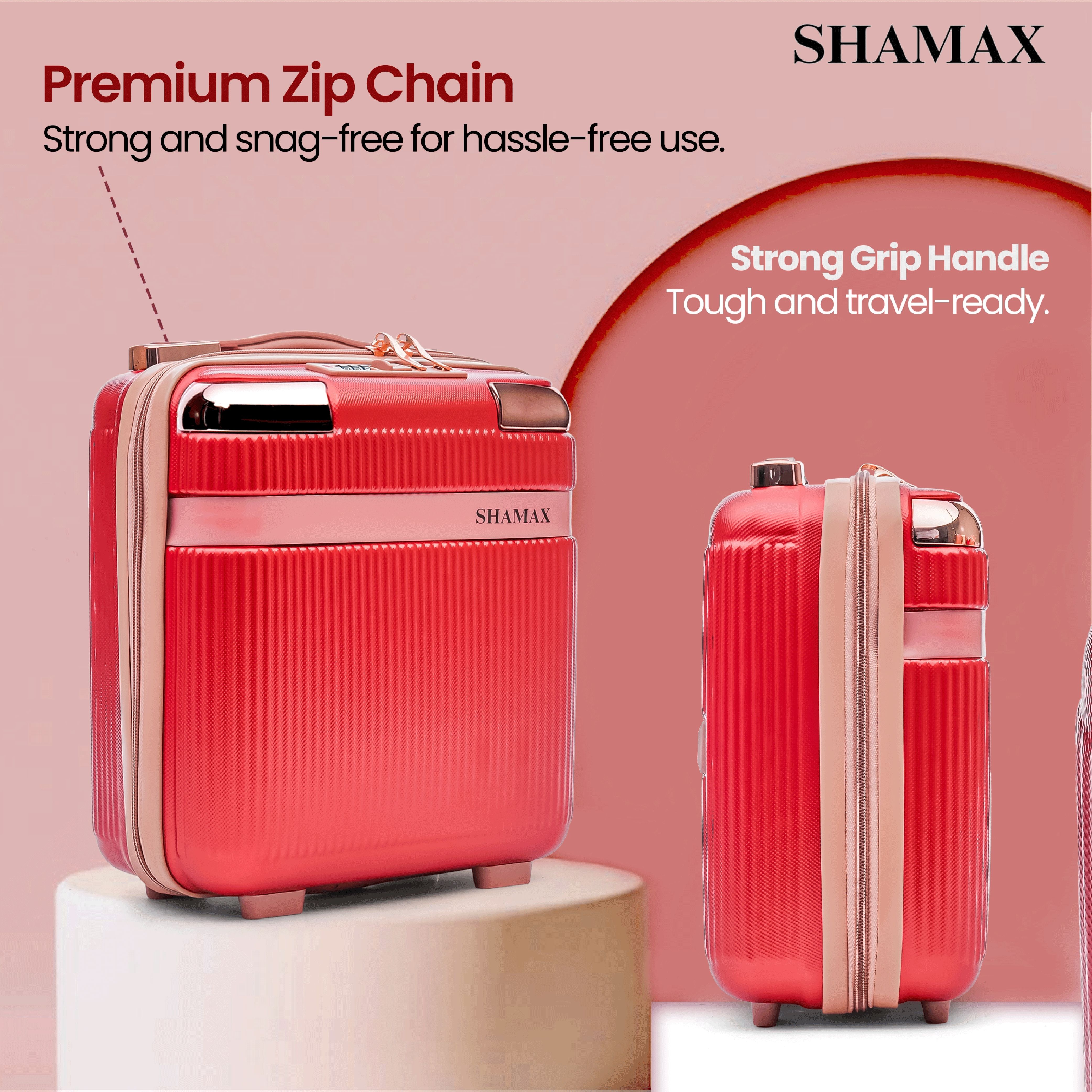 Vanity Box (Mini Luggage) Cosmetic Storage Box for Jewellery, Skincare & Beauty Makeup and Jewellery Storage, Combination Lock Vanity Box-image-47
