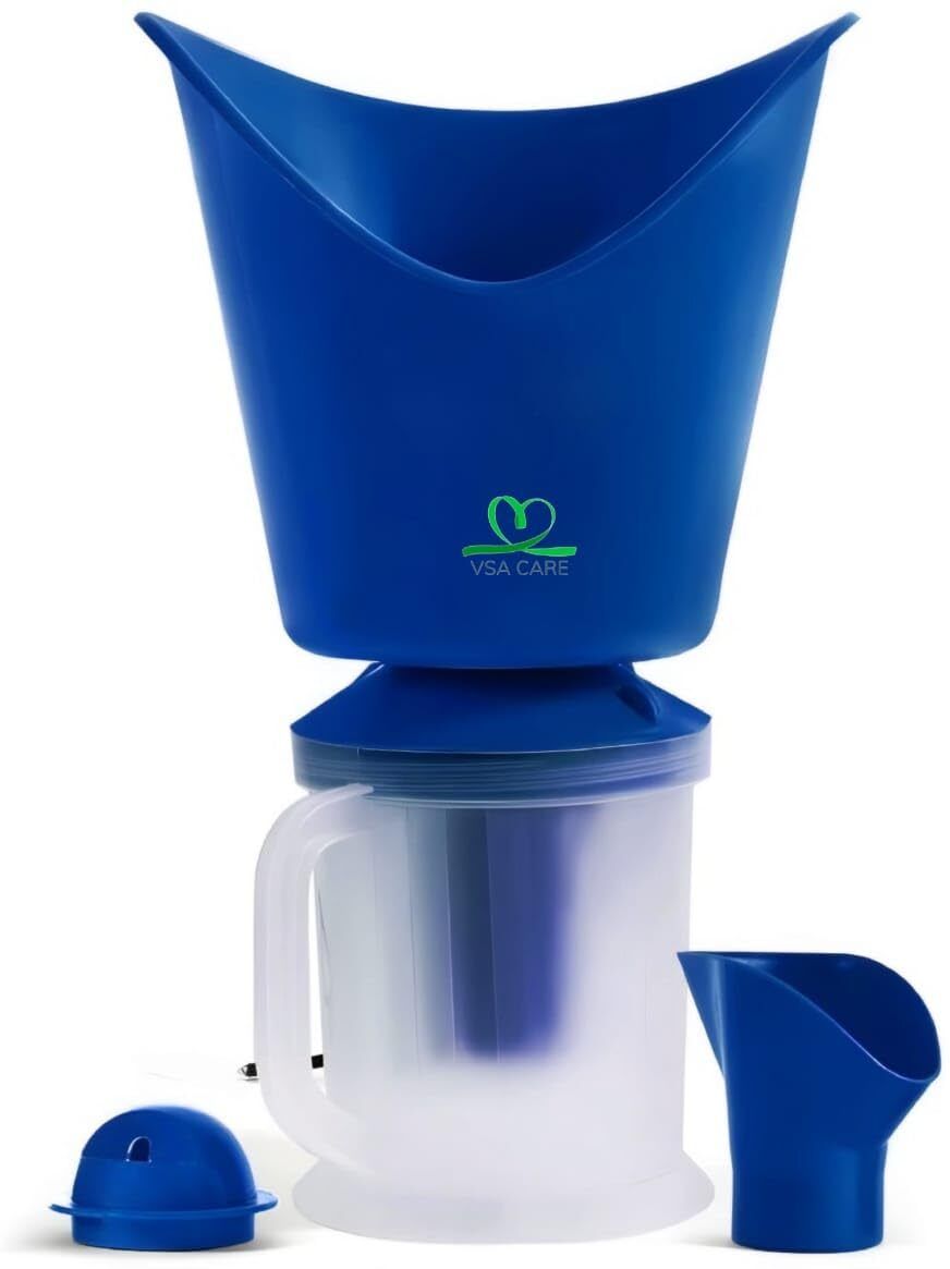 VSA CARE Facial cum Medical Steamer Vaporizer with 3 Attachments Use as Sauna,Sinus,Cough Vaporizer