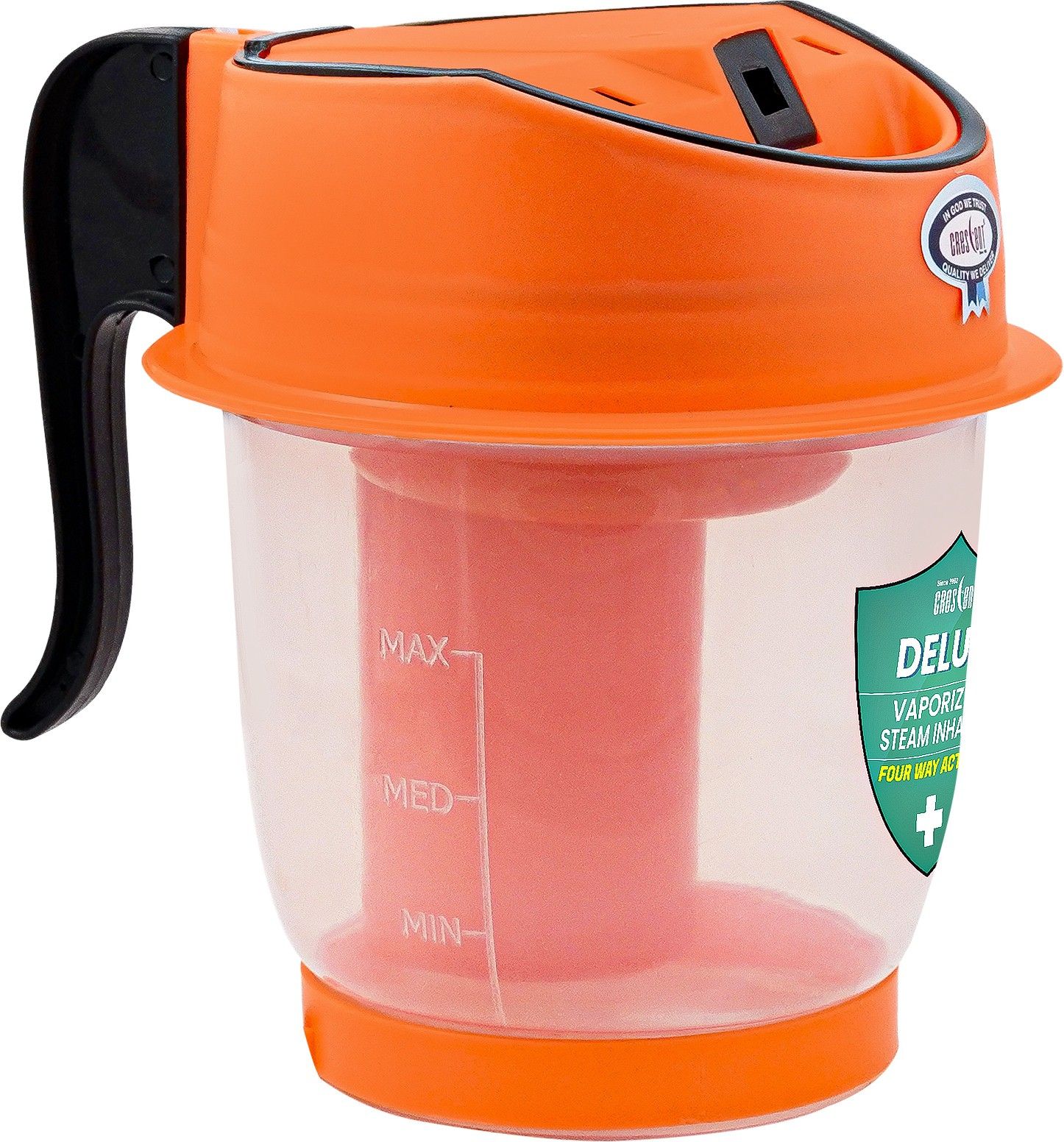 CRESCENT Delux Steam Inhaler 4 Way Action ( Stay Healthy Look Beautiful Live Better ) Vaporizer