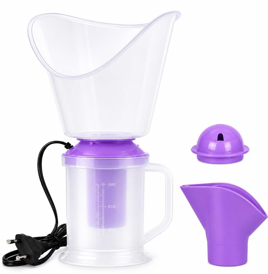 alis 3 in 1 Steam Inhaler Vaporizer for Cold & Cough Facial Steamer 120W Professional Vaporizer-image-7