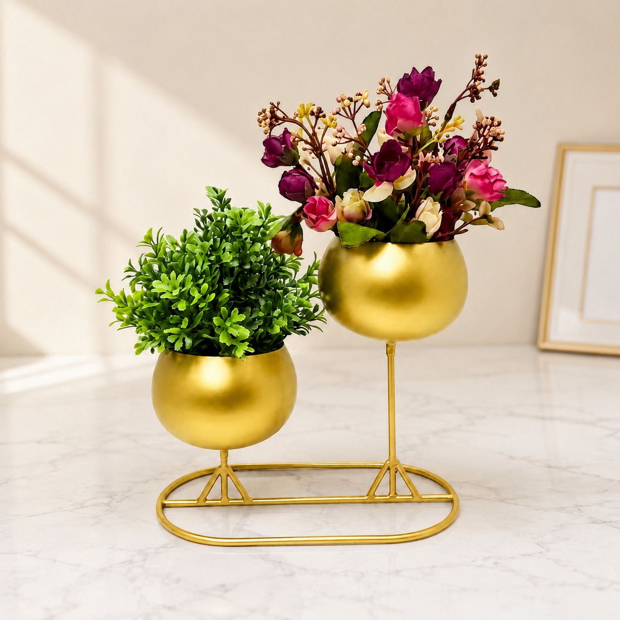 Aurum Duo Planter Stand Iron Vase-image-41