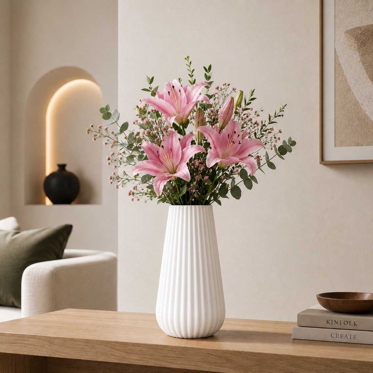Amazing Vase Pot for Home & Office Decor Pot 1PC Plastic Vase-image-48