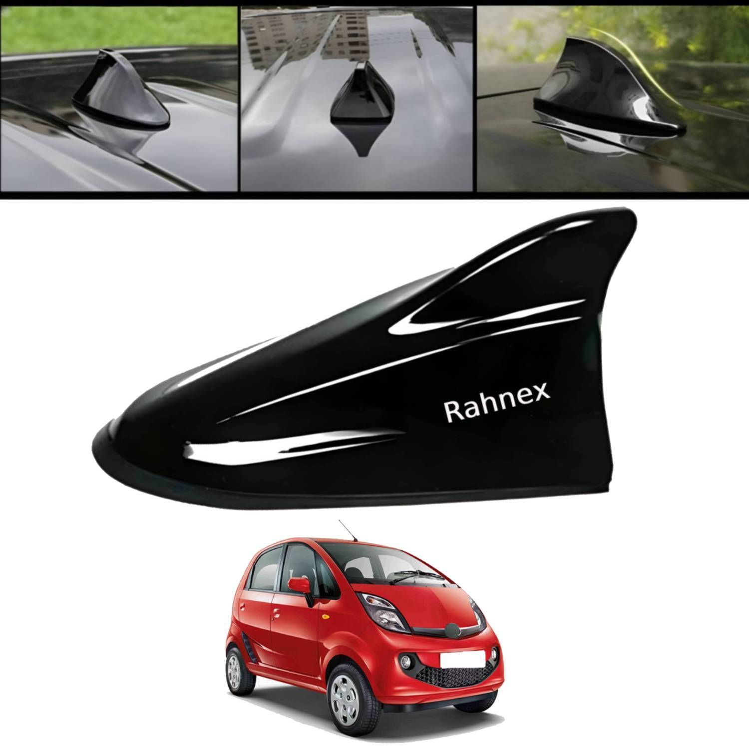 Shark Fin Car Antenna Universal Roof Mount Decorative Black Antenna Nano 2015 Rahnex Universal Shark Fin Car Antenna Black Roof Mounted Aerial-202 Satellite Vehicle Antenna-picture-36