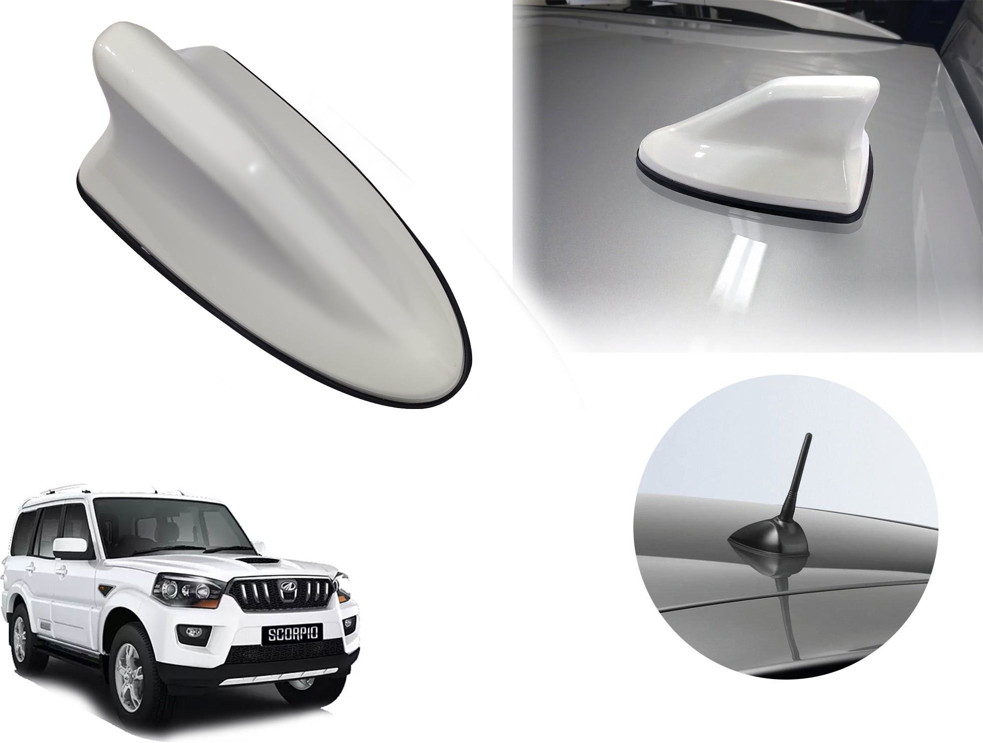 auto pearl Premium Quality Car Black Shark Fin Replacement Signal Receiver FA108 Hidden Vehicle Antenna-picture-10