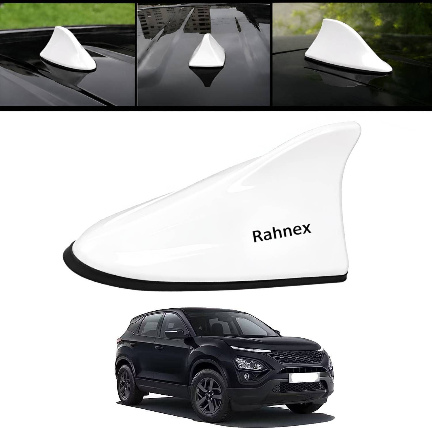 rahnex Shark Fin Car Antenna Universal Roof Mount Decorative white Antenna Harrier 2022 Satellite Vehicle Antenna-picture-33