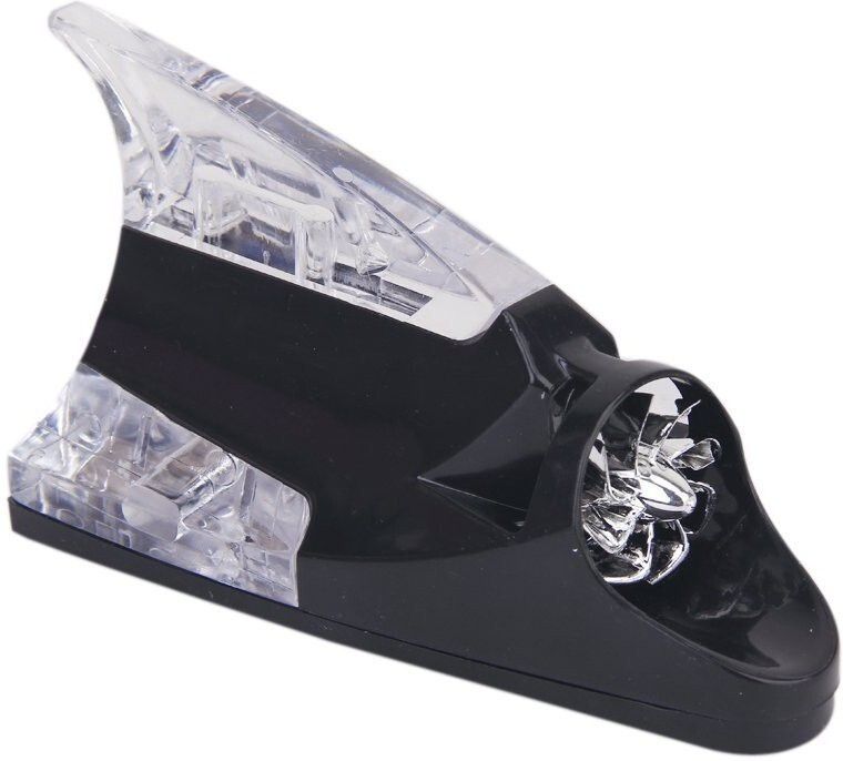 Car Auto Wind Power LED Light Shark Fin Antenna Flash Lamp - Black Car Auto Wind Power LED Light Shark Fin Antenna Flash Lamp - Black Satellite Vehicle Antenna