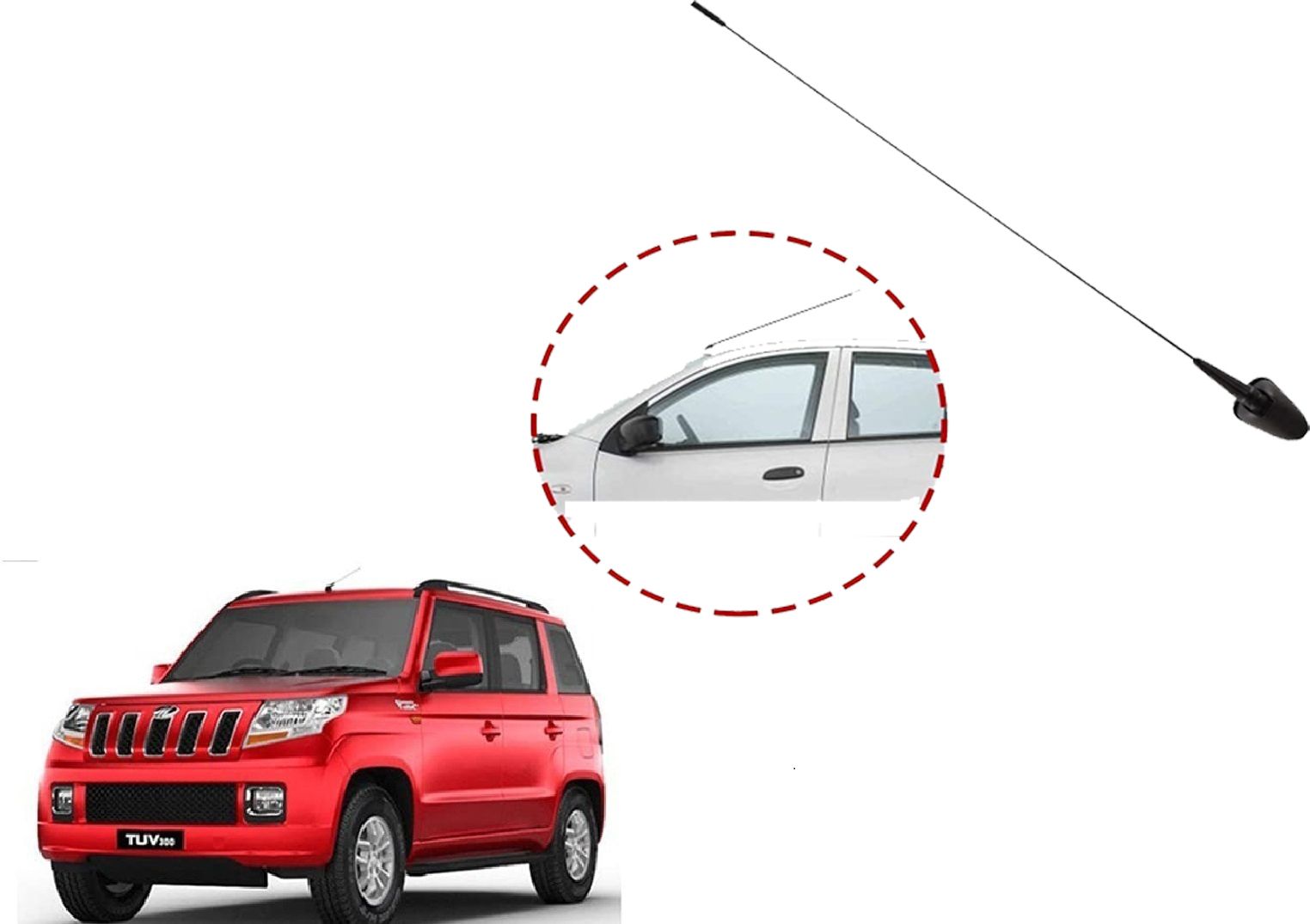 ooltah pahiya Car Audio AM/FM Roof Signal Receiver Antenna FC_110 Standard Car Roof Antenna For_TUV-300 Satellite Vehicle Antenna-picture-11