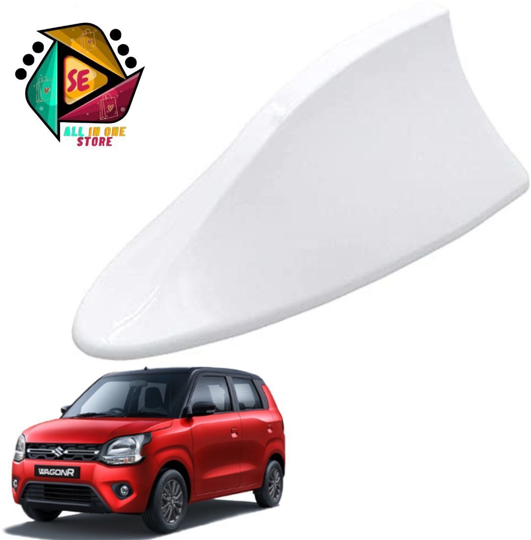sakshionline Store Universal Shark Fin Style White Car Antenna AM/FM Radio for Wagon R Satellite Vehicle Antenna-picture-19