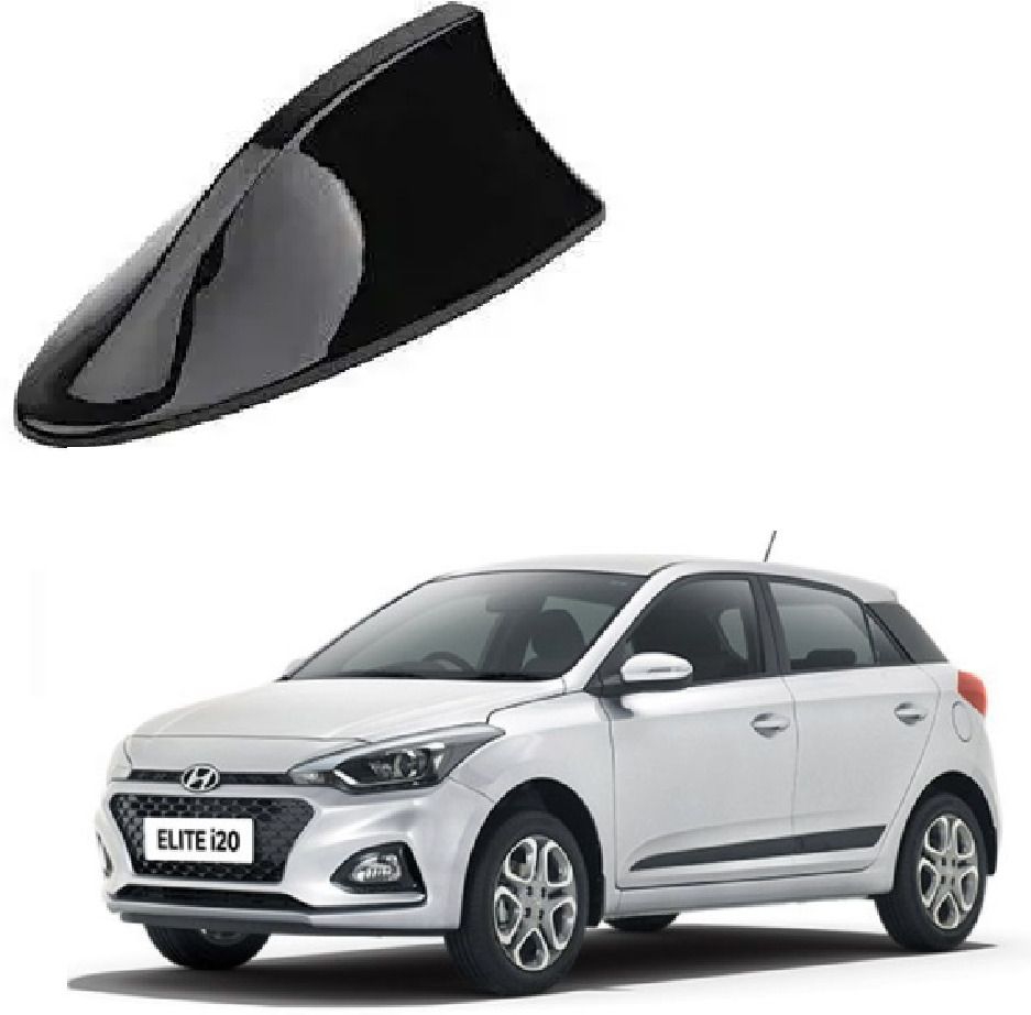 Sharkfin Antenna AM/FM Radio Signal Base with Adhesive Tape I-20Elite 2019 Black Hyundai I-20 Elite 2019 All Model Satellite Vehicle Antenna-image-16