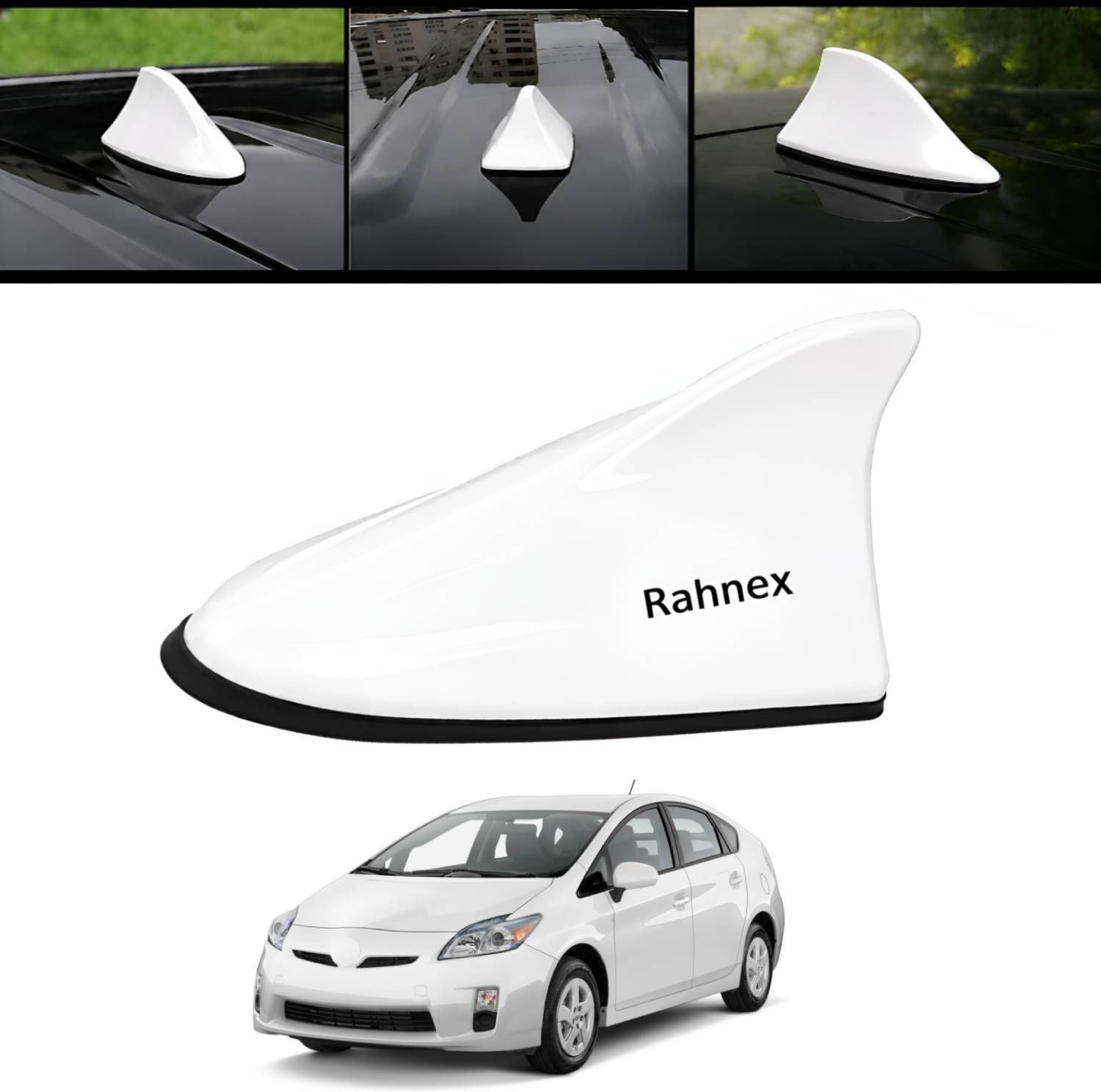 Shark Fin Car Antenna Universal Roof Mount Decorative White Antenna Prius 2010 Rahnex Universal Shark Fin Car Antenna White Roof Mounted Aerial-209 Satellite Vehicle Antenna-picture-25