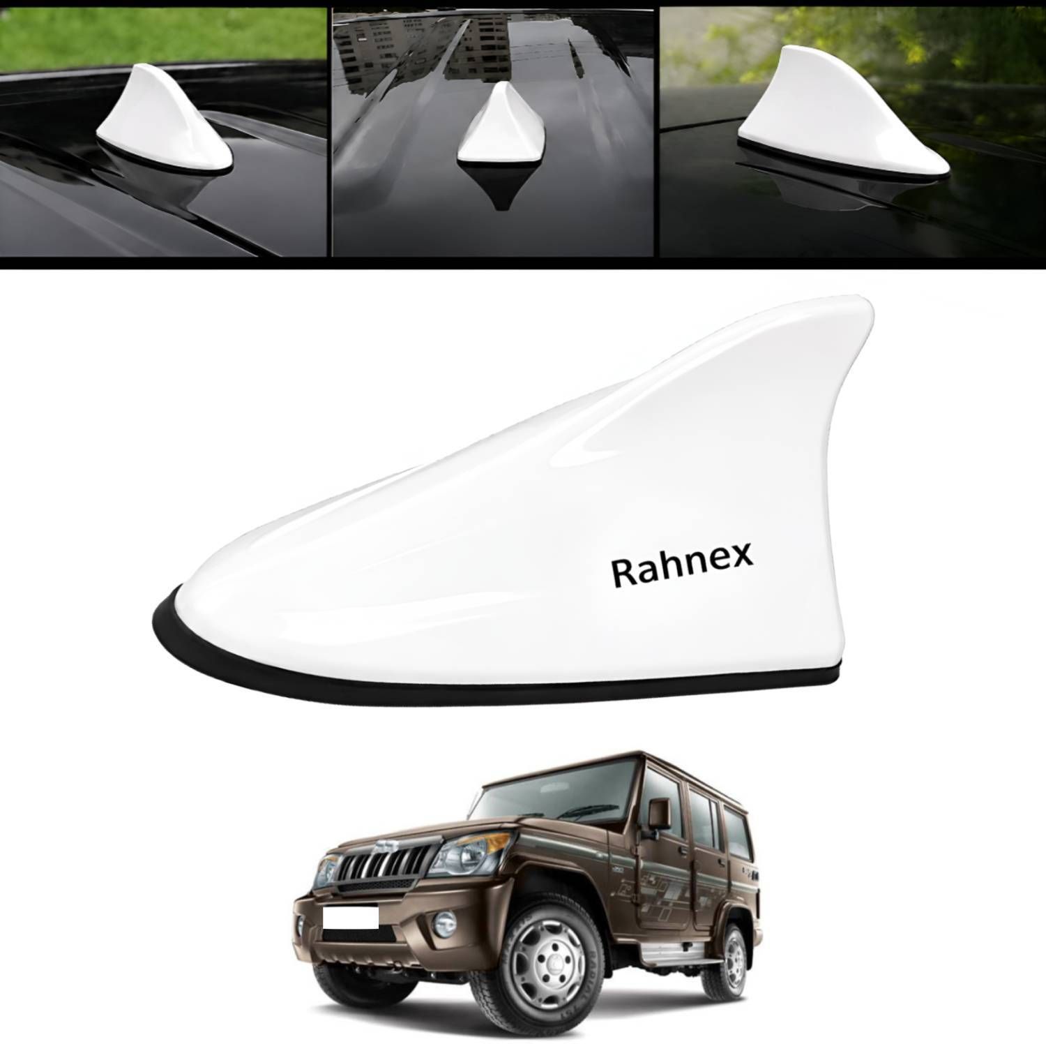 Shark Fin Car Antenna Universal Roof Mount Decorative White Antenna Bolero 2020 Rahnex Universal Shark Fin Car Antenna White Roof Mounted Aerial-40 Satellite Vehicle Antenna-picture-35