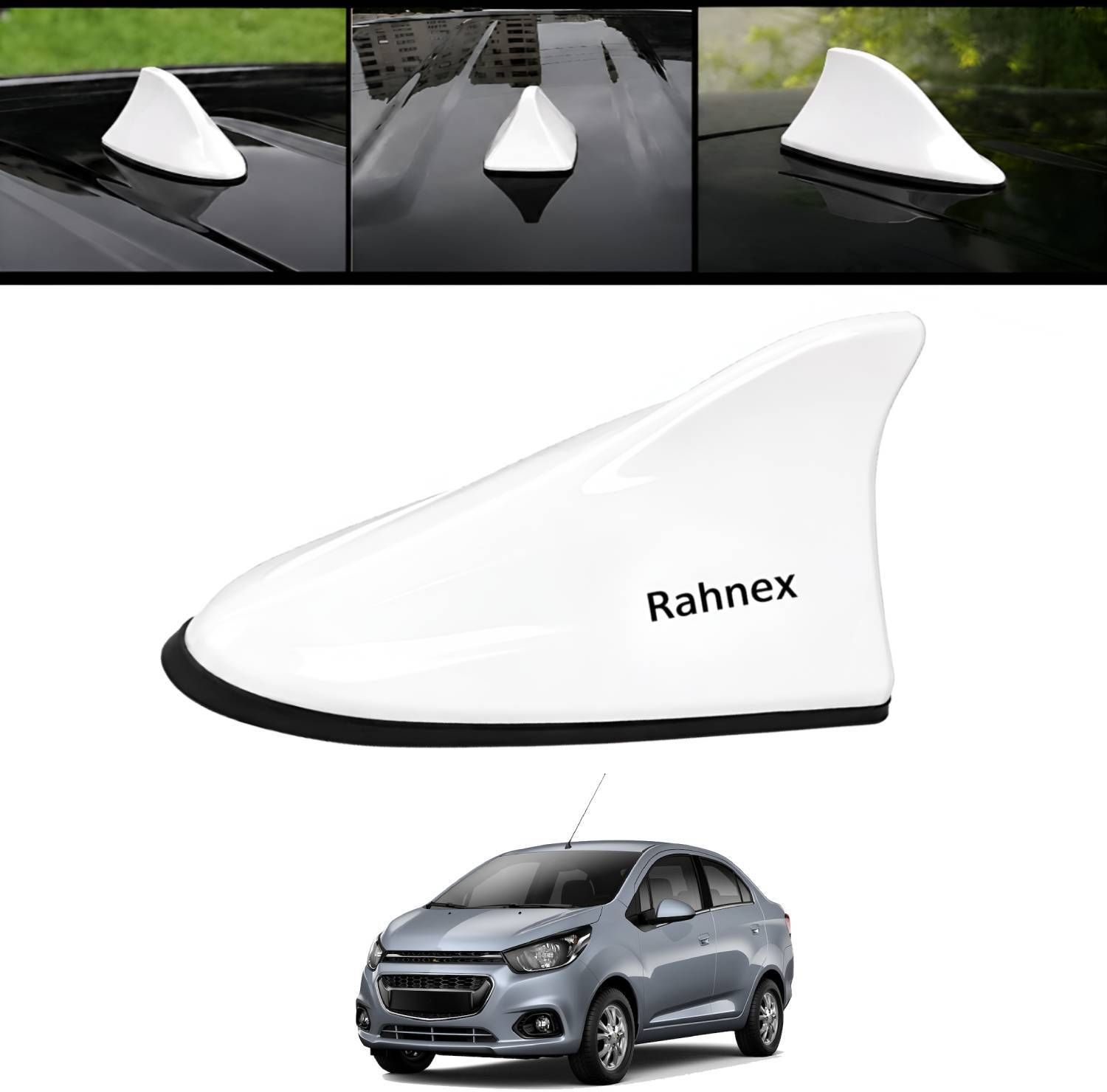 Shark Fin Car Antenna Universal Roof Mount Decorative White Antenna Beat 2018 Rahnex Universal Shark Fin Car Antenna White Roof Mounted Aerial-35 Satellite Vehicle Antenna-picture-37