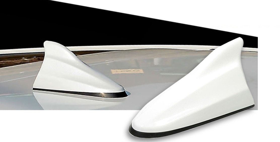 White Color Car Shark Fin Antenna Universal for all cars. White Color Car Shark Fin Antenna. Hidden Vehicle Antenna