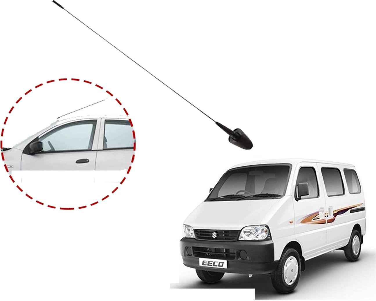 ooltah pahiya Car Audio AM/FM Roof Signal Receiver Antenna FC_004 Standard Car Roof Antenna For_Eeco Satellite Vehicle Antenna-picture-14