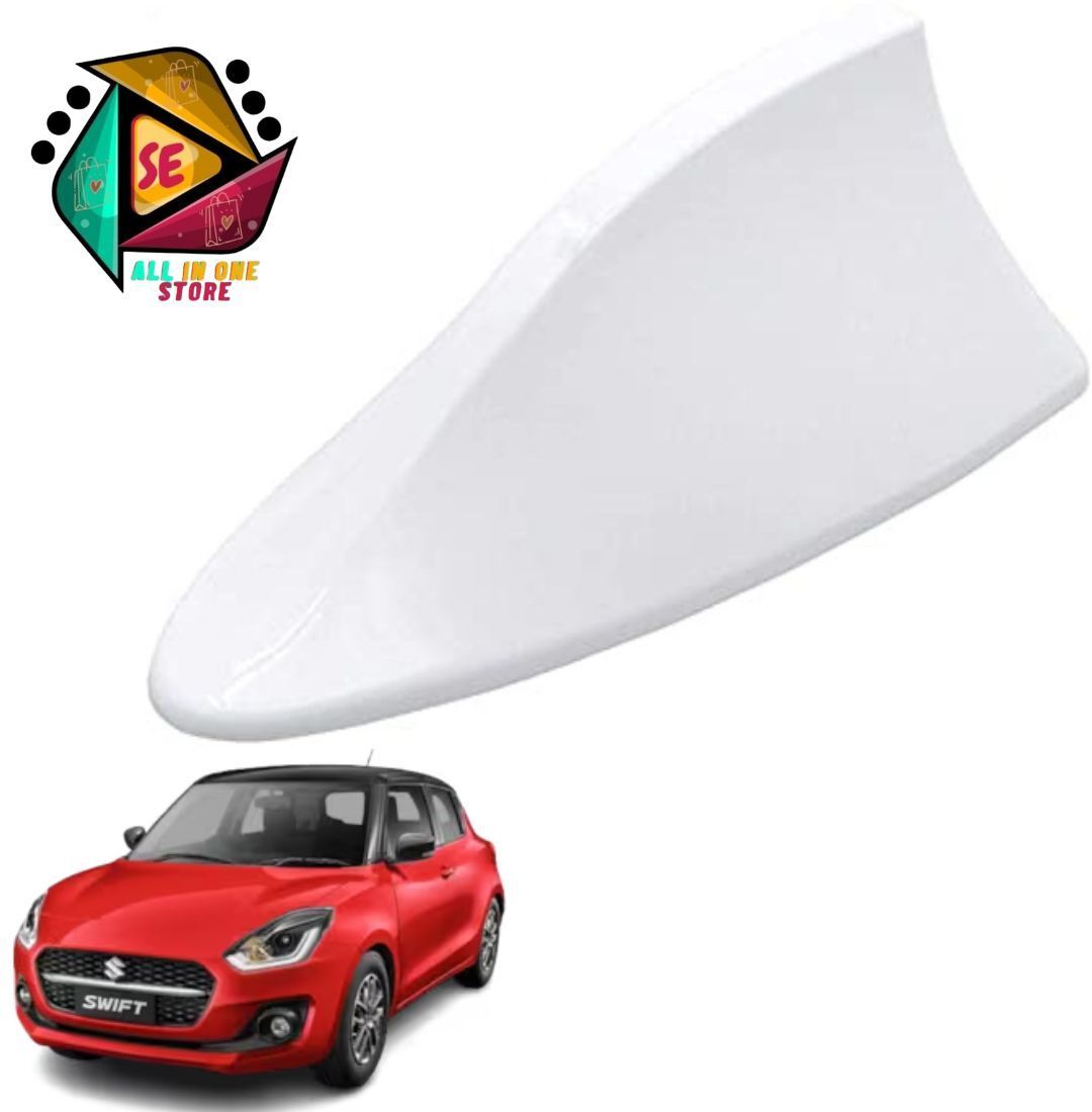 Store Universal Shark Fin Style White Car Antenna AM/FM Radio for Swift Satellite Vehicle Antenna