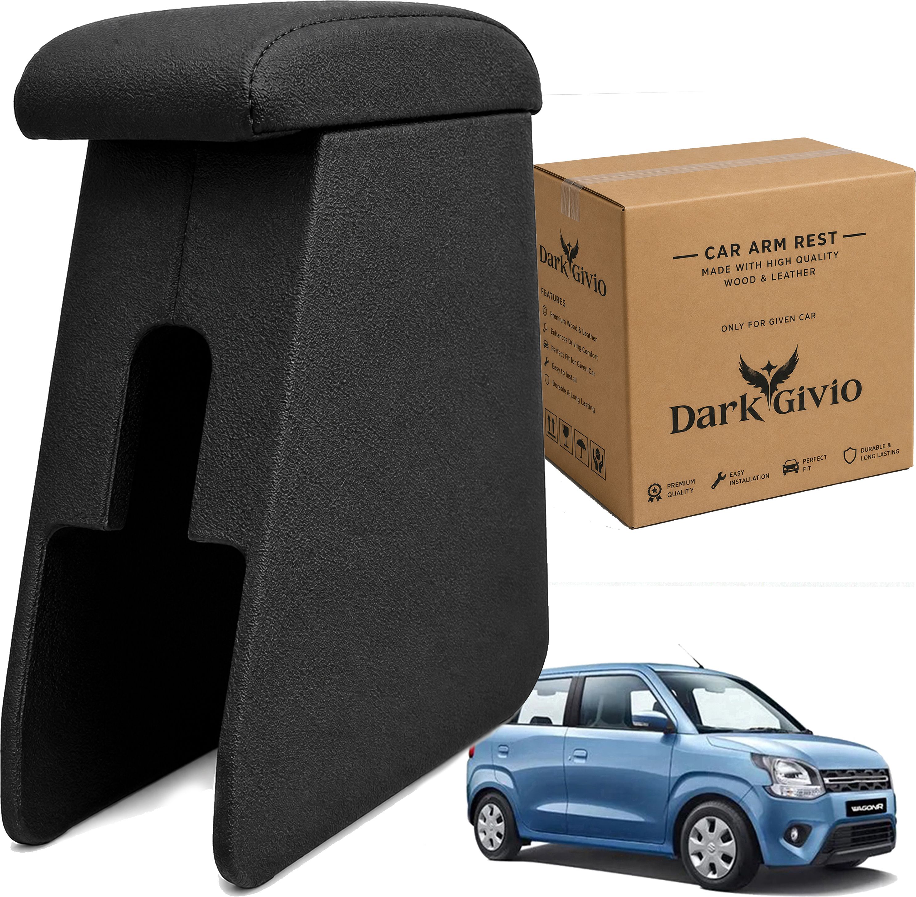 Arm rest for WAGONR T-4 (2019) Car Wooden Armrest Car Armrest-image-16