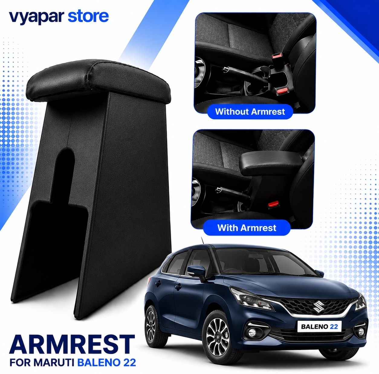 vyapar store Baleno-2022 Car Armrest-picture-19