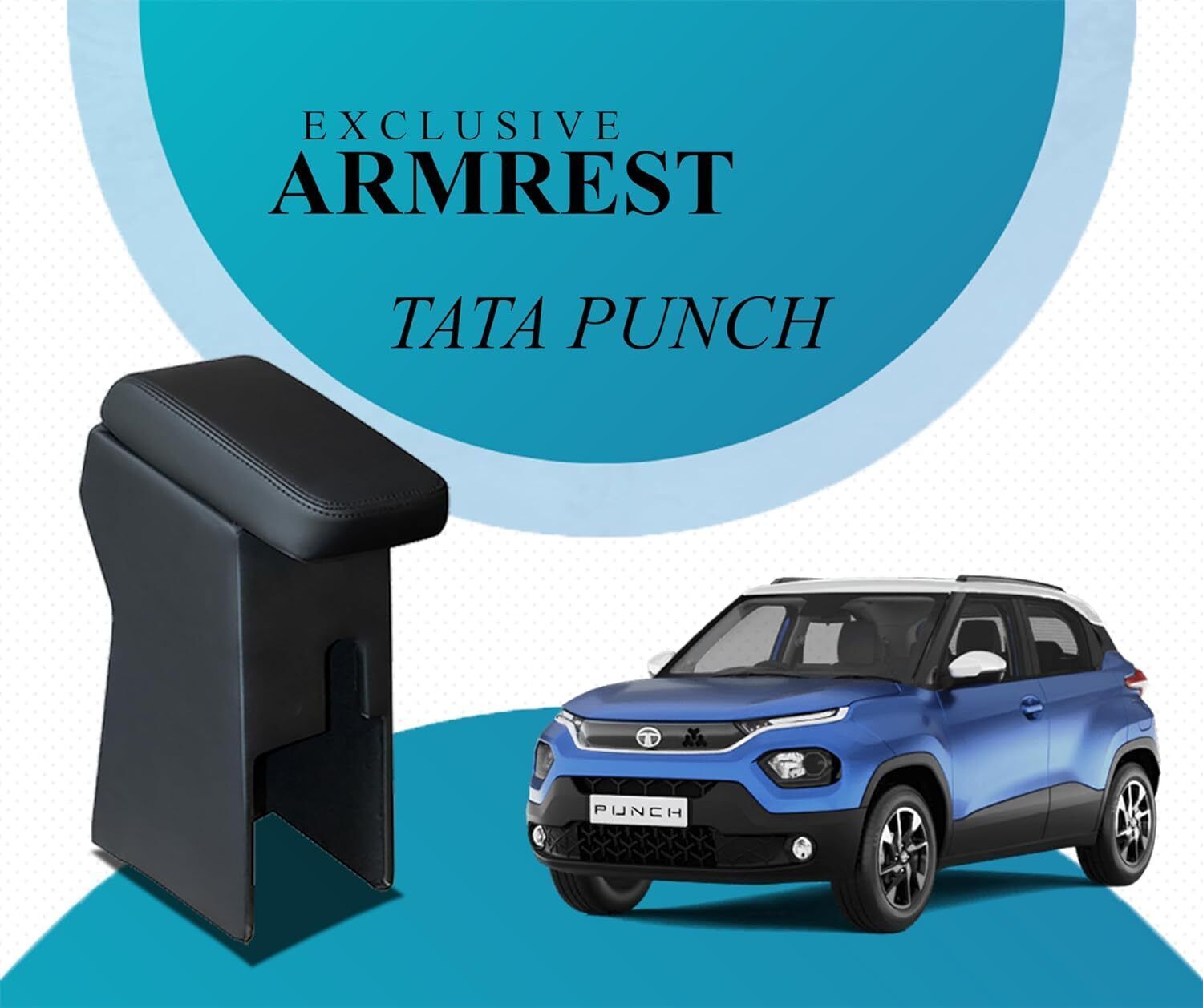 Center Armrest with Storage Compartment for TATA PUNCH all models Car Armrest-image-38