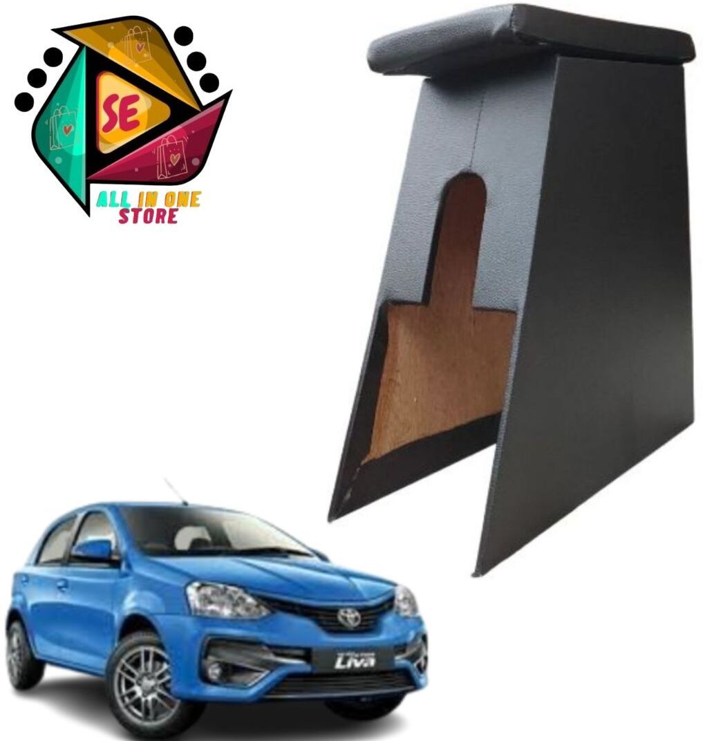 sakshionline Store S1 Type3 Wooden Armrest Black Color For All Car Models of Liva Car Armrest-picture-14
