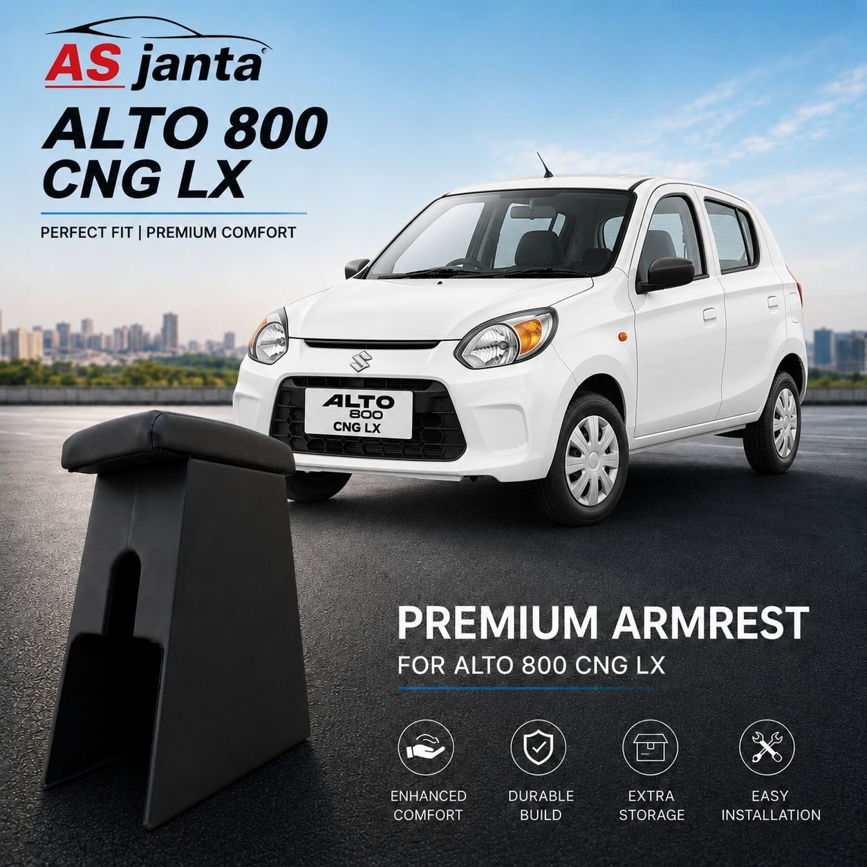 jantaretail ALTO 800 CNG LX Car Armrest-picture-15