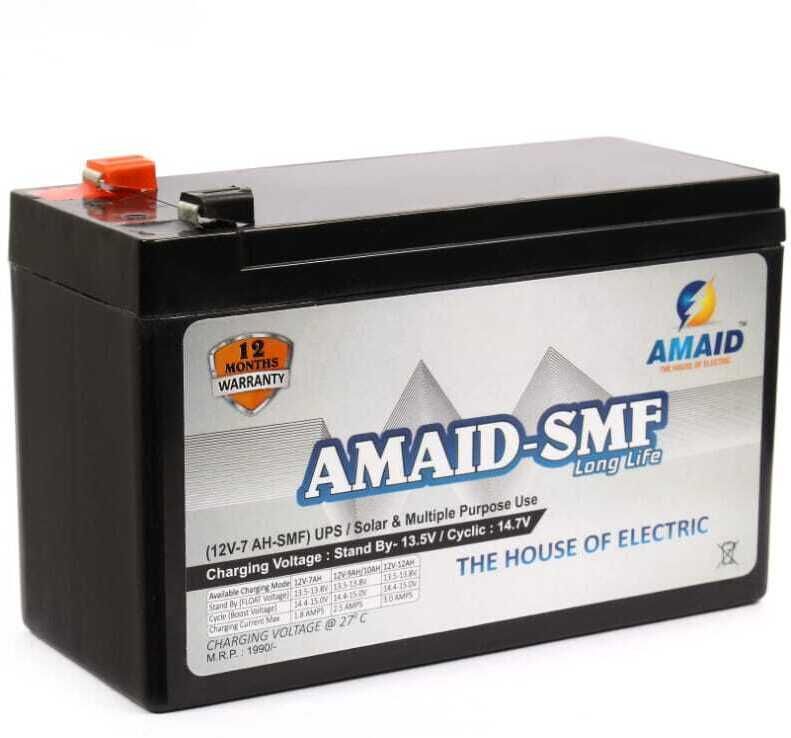 SMF 12V 7Ah SMF UPS-Battery Use for Solar, Ups and Etc.Computer UPS Square Wave Inverter-image-3