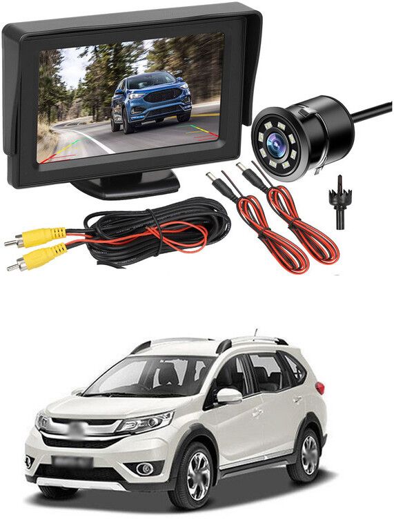 Universal Car Rear View Camera with 4.3 inch Monitor Car Rear View Reverse sg5 Universal Car Rear View Camera with 4.3 inch Monitor Car Rear View Reverse sg5 Parking Sensor-image-1