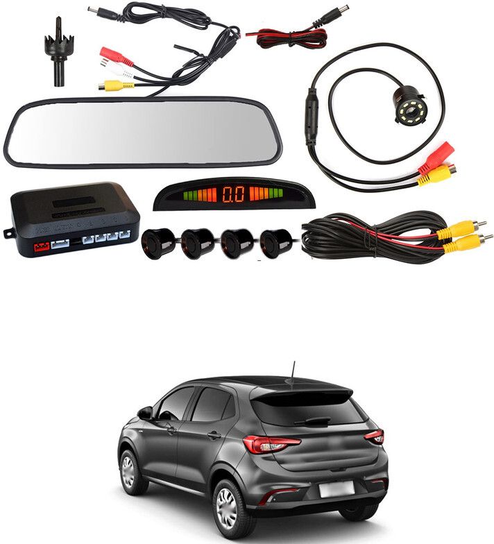 LCD 4.3 Screen 4pc Car Parking Sensor Monitor Kit With Reverse Camera Sg52 LCD 4.3 Screen 4pc Car Parking Sensor Monitor Kit With Reverse Camera Sg52 Parking Sensor-image-19
