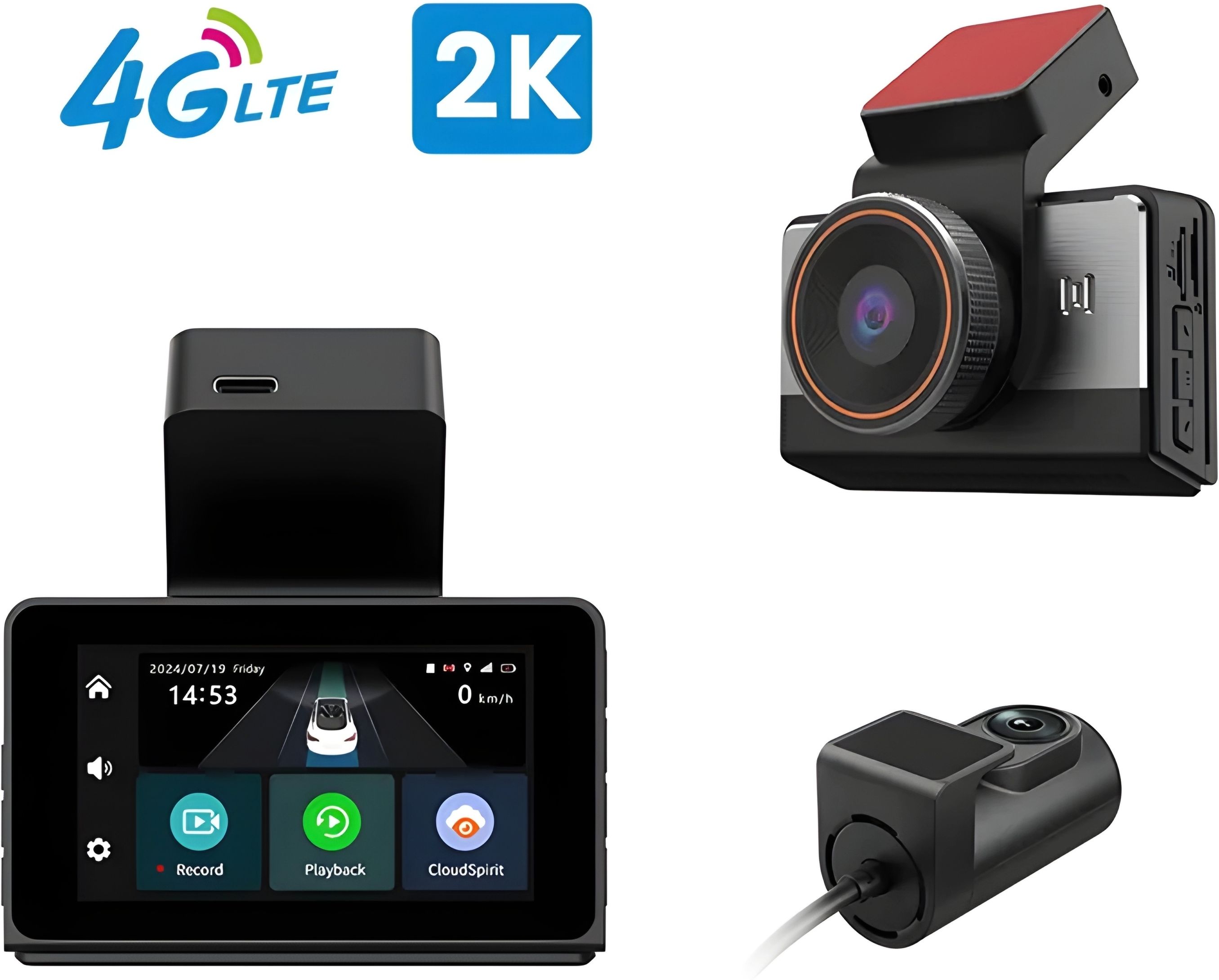 2K Ultra HD 4G DashCam | GPS Tracking | Live View | WiFi | Night Vision In-car, Dashboard Camera System-image-22