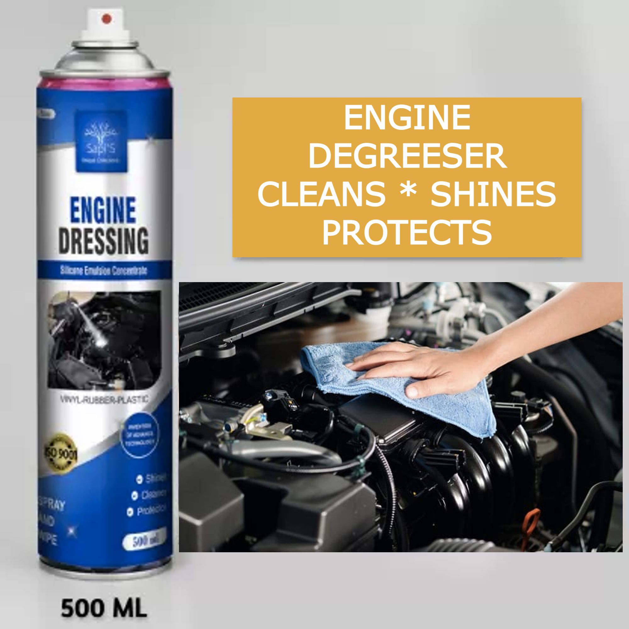 Engine Dressing Silicone Emulsion Spray 500 ml Engine Cleaner