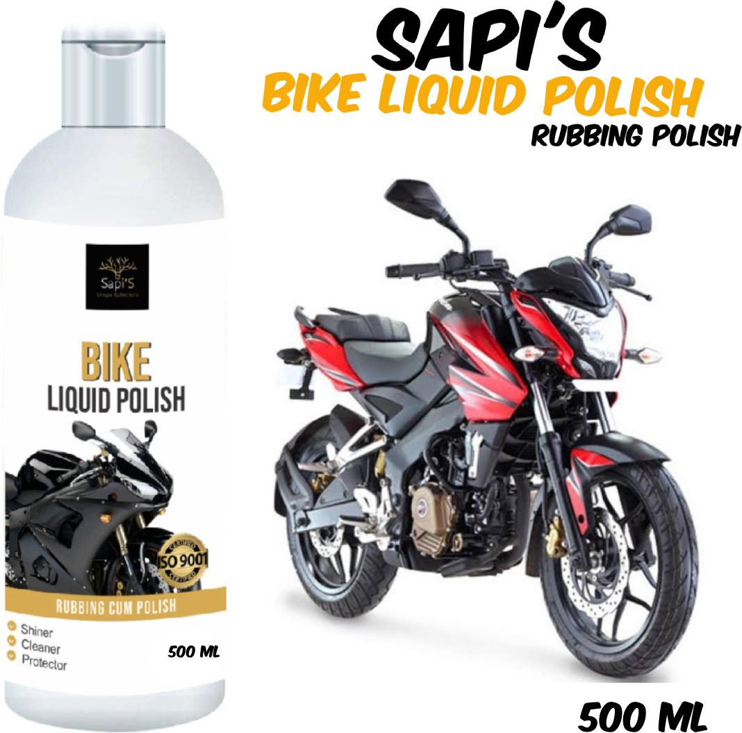 sapi's Bike Liquid Polish Cum Rubbing, 200ML, Bike Wax All In One Car Polish 500ML For Exterior & Interior Surface Vehicle Interior Cleaner-picture-34