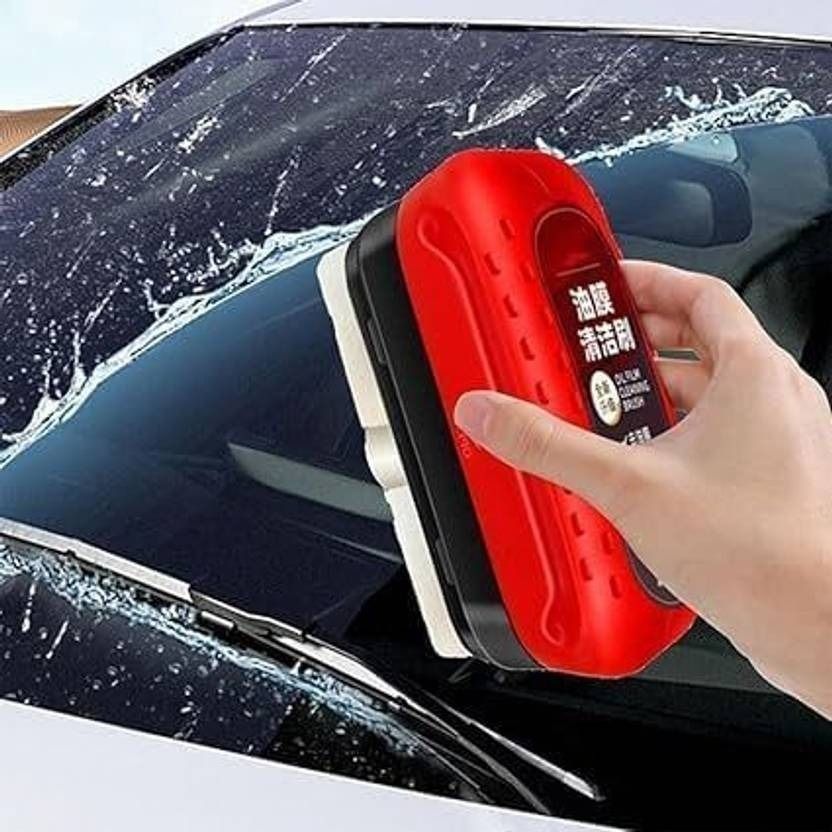 Car Windshield Oil Film Remover Cleaning Brush,Glass & Mirror Deep Cleaning Tool Sponge Wet and Dry Brush-image-31