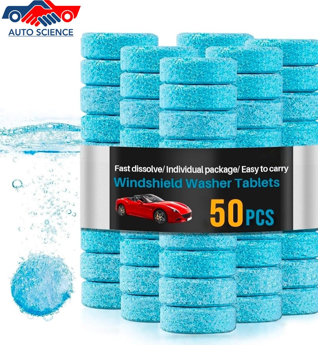 Car Windshield Washer Tablet Concentrate Vehicle Glass Cleaner-image-16