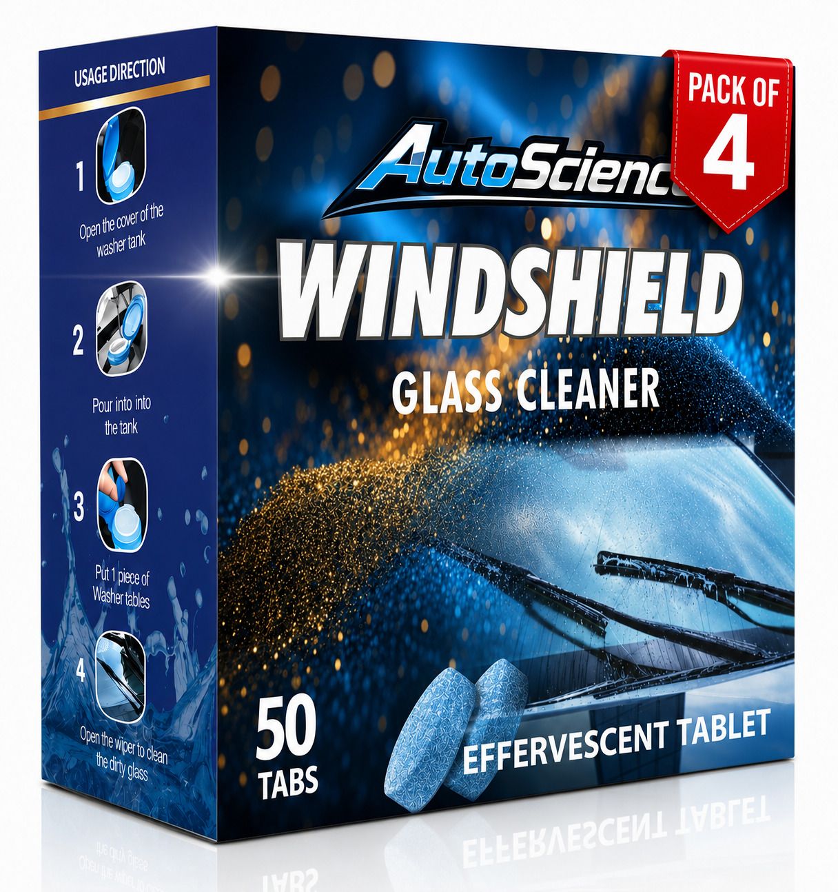 Windshield Glass Cleaner Effervescent Tablets for Car Windshield Cleaning Tablet Concentrate Vehicle Glass Cleaner-image-19